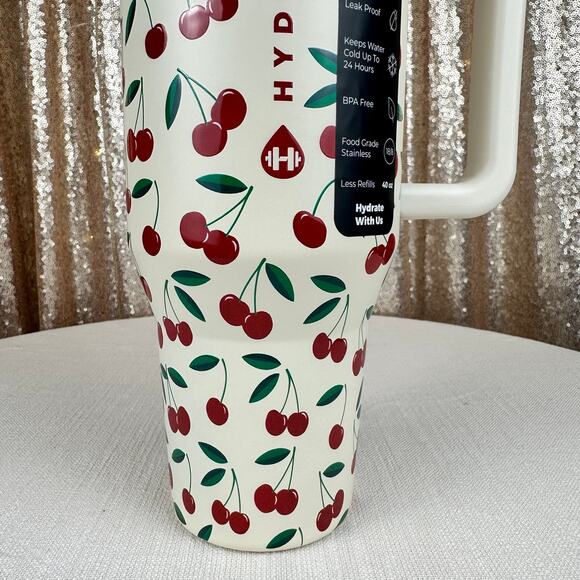 HydroJug Cherries 40oz Traveler, Limited Edition, NWT - Picture 3 of 9
